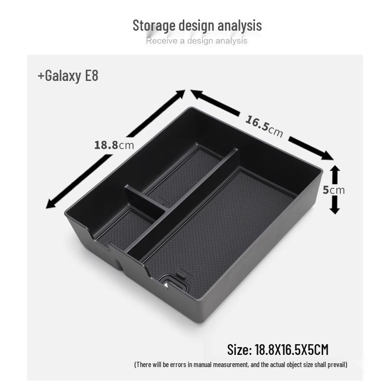 Compatible Galaxy E8 Armrest and Center Console Storage Box for Car Interior Modification (23 Models)