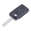 Flip Remote Key Fob Shell Case With Blade 3 Buttons Fit for Citroen C2 C3 C4 C5 C6 C8 Xsara Picasso Peugeot 307 407 308 408