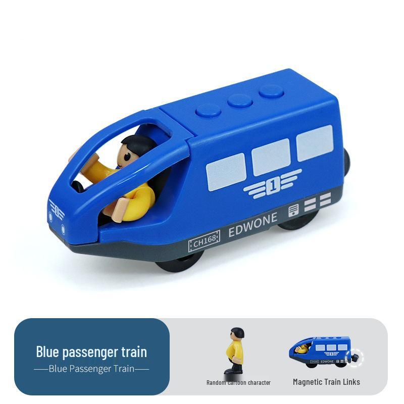 Magnetic Electric Train Engine Toy for Kids - Compatible with All Wooden Tracks