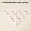 Tabletop Mini Bowling Game Set With 10 Pins Portable Tabletop Bowling Game Desktop Bowling Set For Family Adults Kids