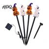 Halloween Party Lawn Decorations 4Pcs/Set Solar Ghost Stake Light 4-in-1 Pumpkin with LED Garden Landscape Lighting Lights Waterproof Decorative