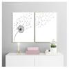 And White Minimalist Poster Prints Canvas Wall Art Painting Decoration Picture Modern Home Decor Set of 3 Dandelion Prints Black