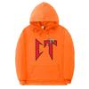 Unisex Oversized Hooded Sweatshirt With Printed Design Ribbed Hem Loose Fit Long Sleeve Cotton Pullover Winter