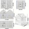 3D Combined Heart House Tealight Holder Silicone Mold, House Candle Holder Mold for Epoxy Resin