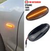 2PCS For Mitsubishi Outlander (CU) Pajero/Montero Sport (K9) 2003-2009 Dynamic Smoke LED Side Marker Light Turn Signal Lamp