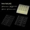 Jelly Glue Stickers pro Nail Art a umělé nehty – 30 listů transparentního a univerzálního vylepšení nehtů
