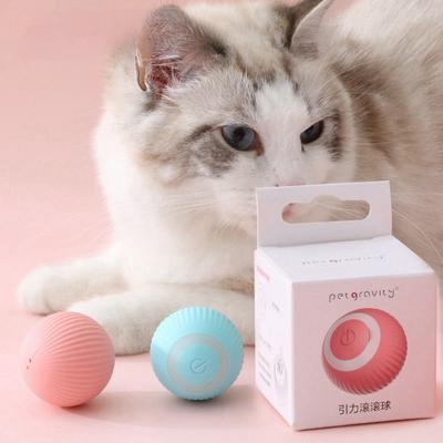 Petgravity Intelligentes Katzenspielzeug Automatische Rollkugel Elektrisches Katzenspielzeug Interaktiv Hochwertiges Katzentrainingsspielzeug für das Spielen im Haus