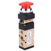 MV 10A Pneumatic Mechanical Valve 2 Position 5 Way Spring Return Push Button 1 4in PT Reversing Valve
