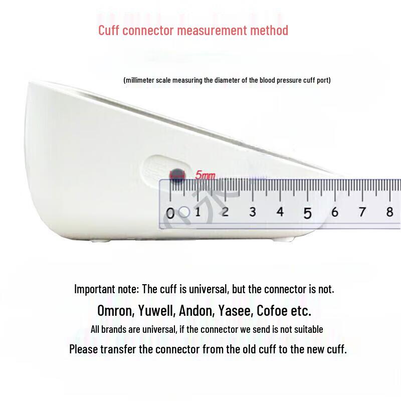 Universal Upper Arm Blood Pressure Monitor with Cuff and Strap