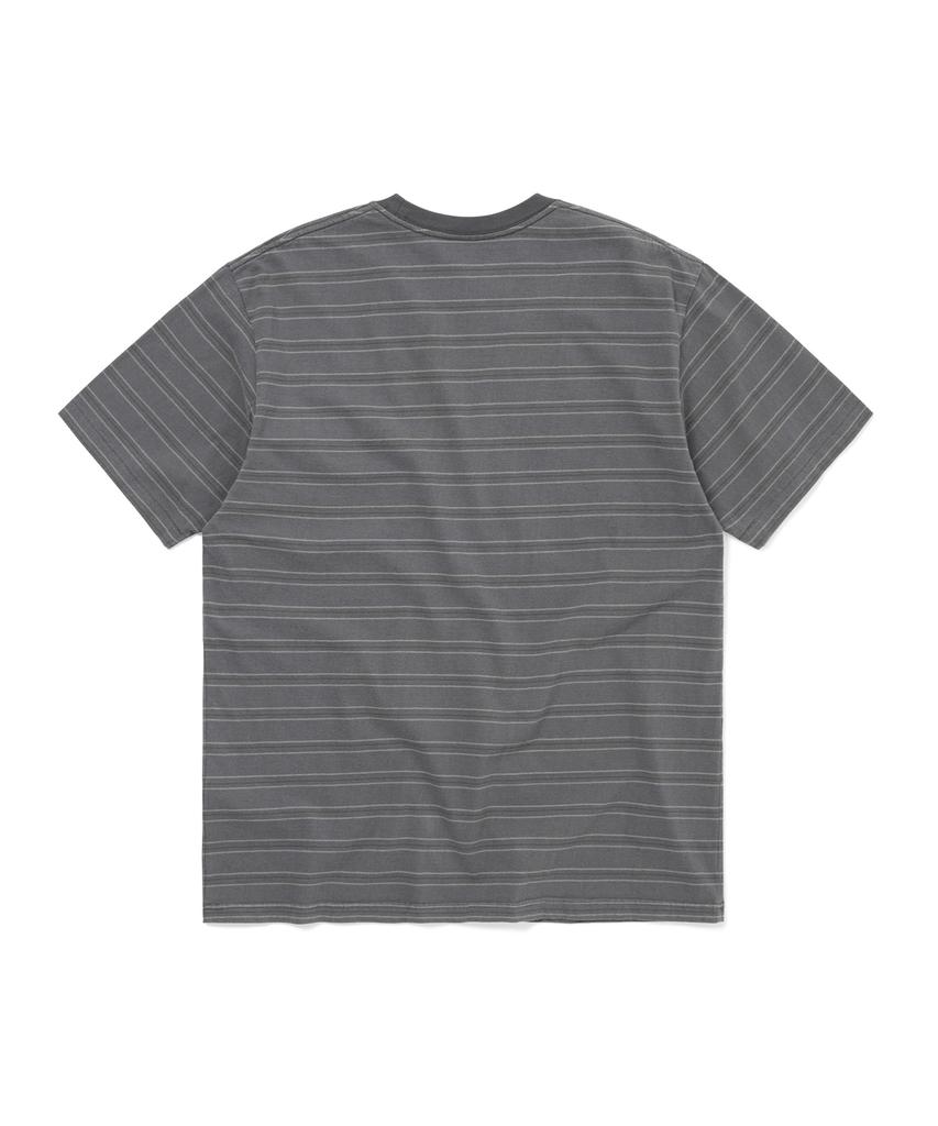 THISISNEVERTHAT Washed Striped Tee Gray