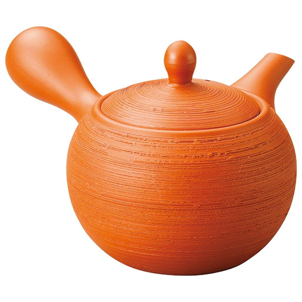 

Yamashita Kogei Tokoname Ware Jinmizu Red Clay 3-Go Round Pine Bark Teapot, 400cc, Product Number: 13037810
