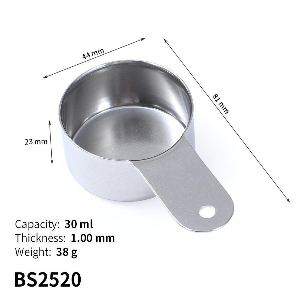 Matte Round Headed Stainless Steel Measuring Spoon For Kitchen And Baking Precise Measurement Tool