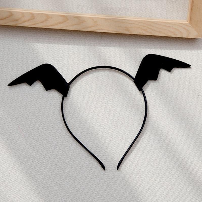 Cosplay Bat Headband Cartoon Bat Wing Hair Clips for Halloween Party Wear Hair Band Birthday Headpiece Party Supplies