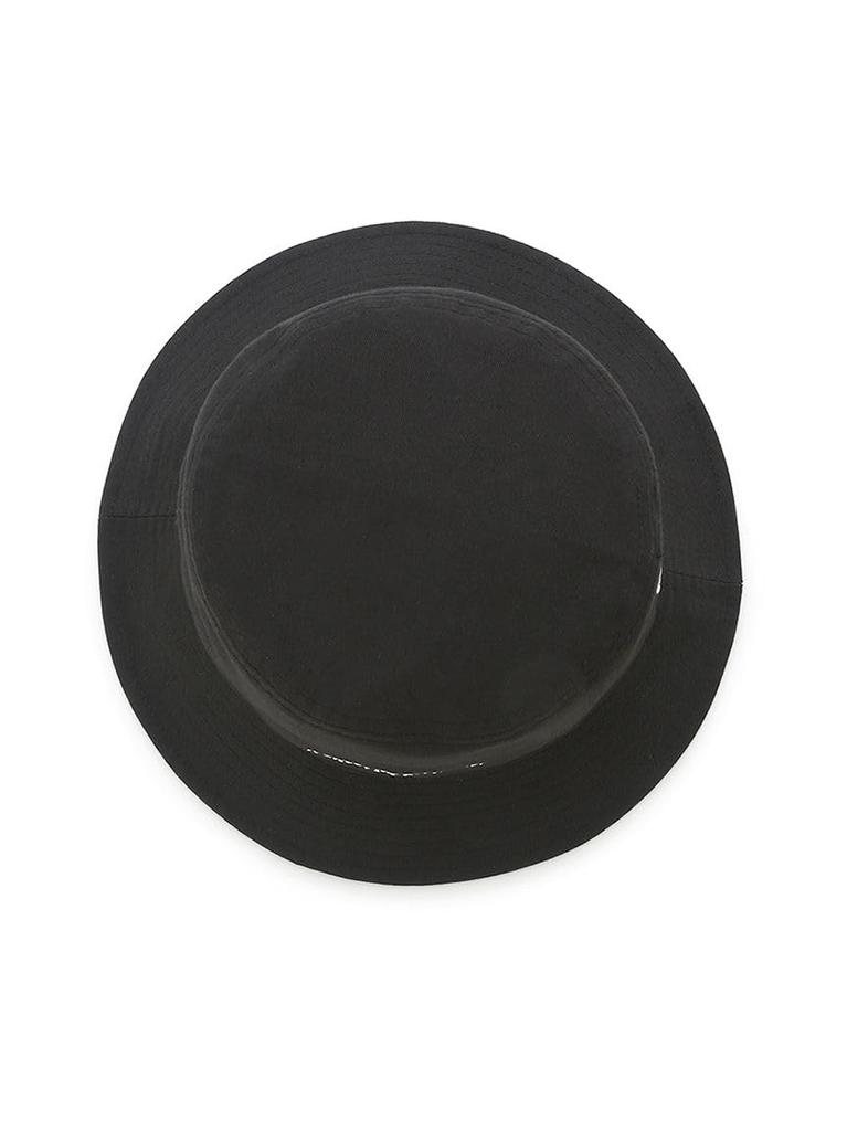 [Sesame Street Market] [NEW ERA] Bucket Hat with Embroidered Message [NEW ERA] Bucket Hat with Embroidered Message, Black, Size F