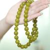 Liaoning Avocado Jade Mala Bracelet Necklace Set