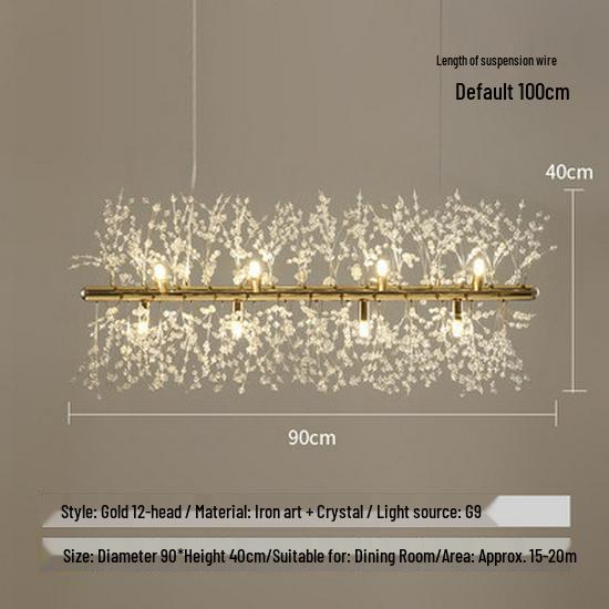 Dandelion Crystal Firework Chandelier: Modern Minimalist Light for Restaurants, Bedrooms, Bars, and Retail Displays