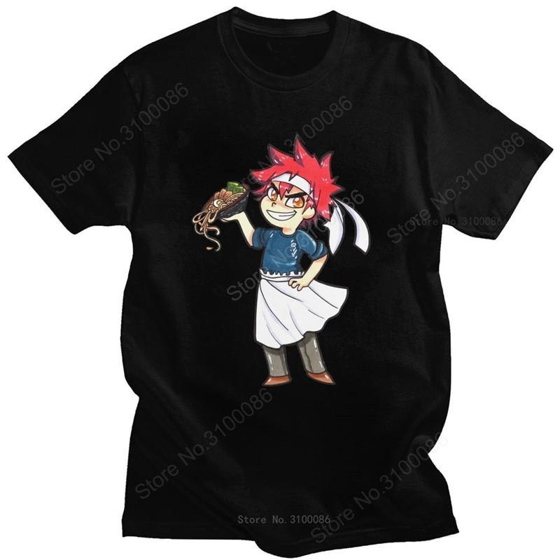Funny Japanese Anime Food Wars T Shirt Unisex Cotton Unisexga Tshirt Short Sleeved Unisexga Shokugeki No Soma Yukihira Tee Clothing