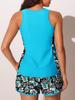 2026 European Solid Color Sexy Slim-Fit Tankini Set