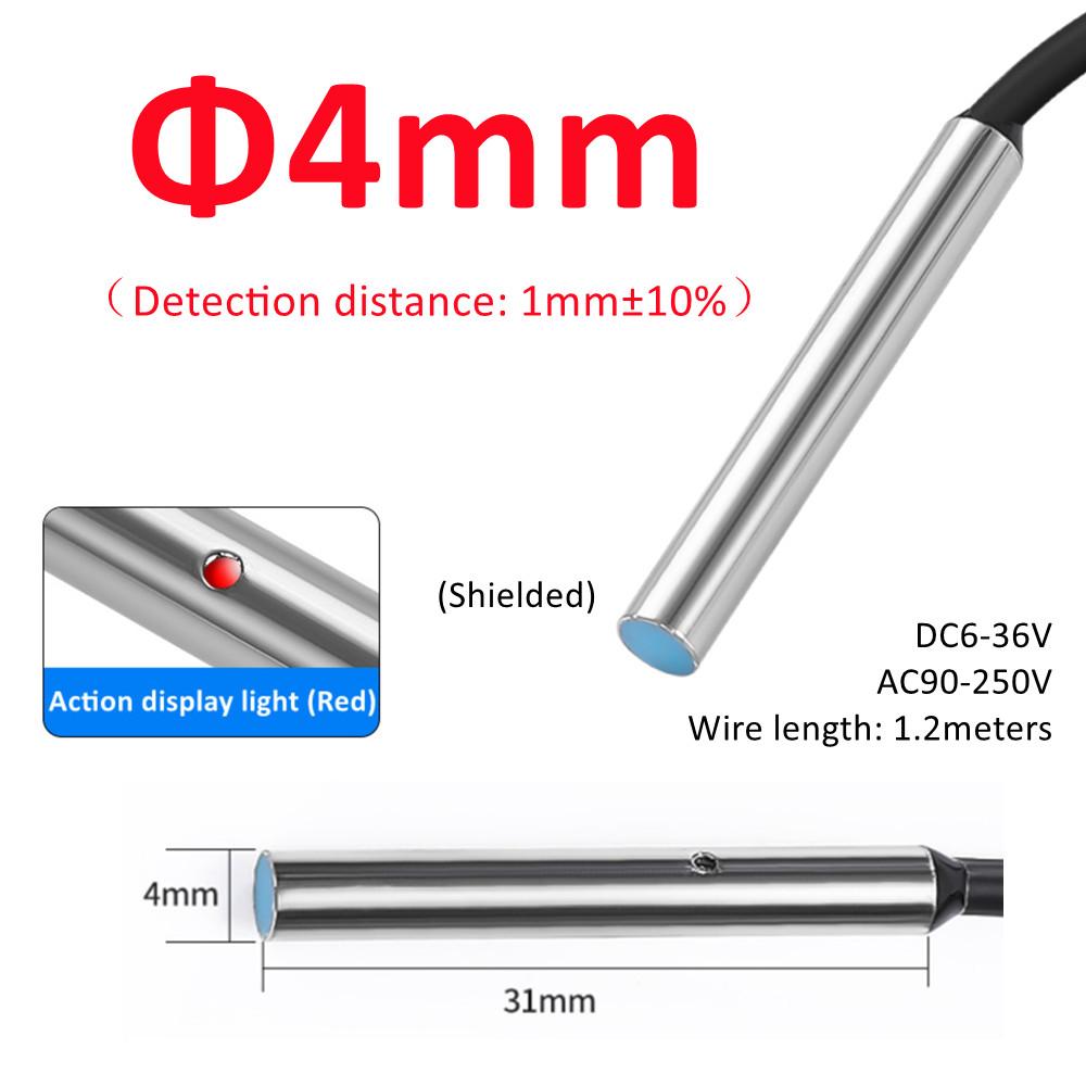 Blue Proximity Switch Inductive Proximity Sensor Detection Switch NPN/PNP NO NC 1-15mm Detection Distance Metal Sensor Switches