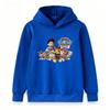 Kids Boys Girls Cartoon Animal Print Hooded Sweatshirt Casual Long Sleeve Pullover Tops for Daily Wear
