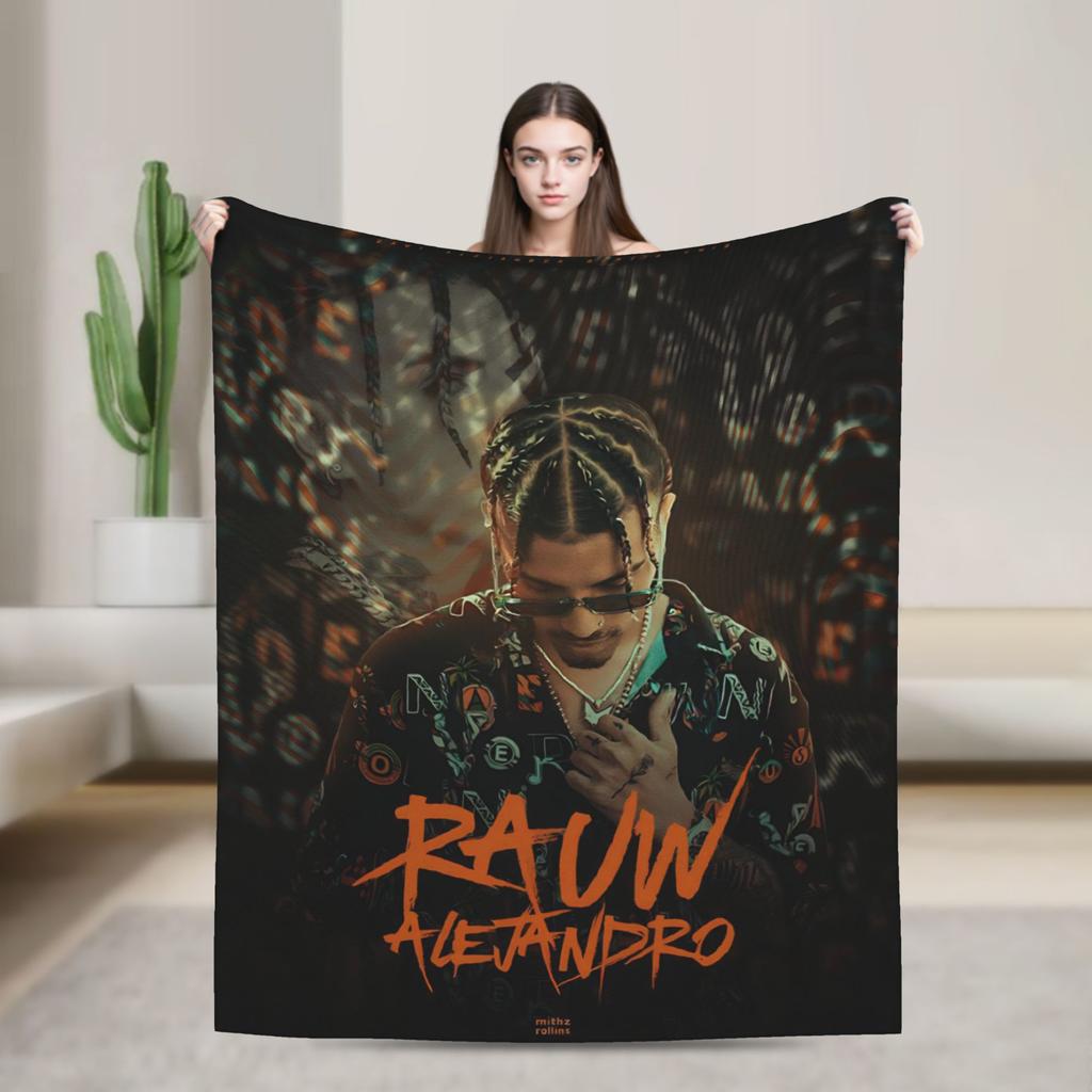 Rauw Alejandros  Blanket  Travel Flannel Throw Blanket For Couch Chair Soft Design Quality Bedspread Gift Idea