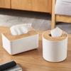 Multi-Function Tissue Box Wooden Cover Tissue Holder New Napkin Storage Box  Desktop