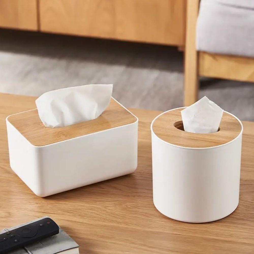 Multi-Function Tissue Box Wooden Cover Tissue Holder New Napkin Storage Box  Desktop