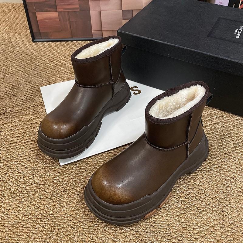 Thick-soled Snow Boots Women's Winter New Outdoor Velvet Warm Women's Shoes Comfortable Cotton Shoes Boots