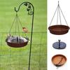 M-Modern-Water Feeder Hangable Sturdy Bird Solar Sprinkler Pedestal Bird Bath Fountain