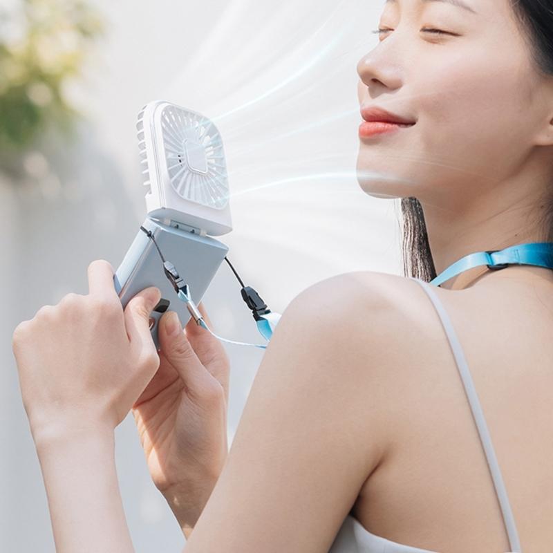 Mini Portable Hand-held Fan Charging Portable Fans Electric Fan Summer Cooling Fans Plastic Material for Outdoor Indoor