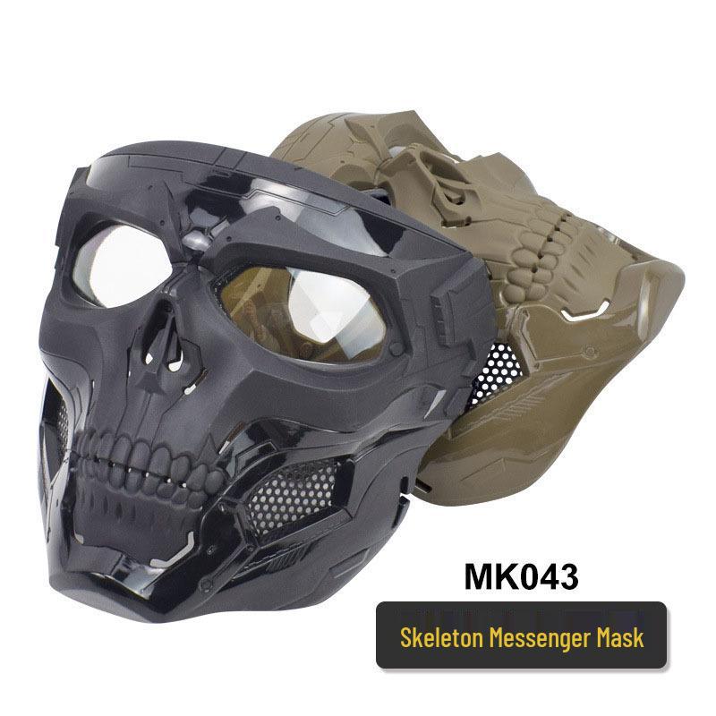 Halloween Skull Cosplay Tactical Mask - Nylon Protective Horror Facegear