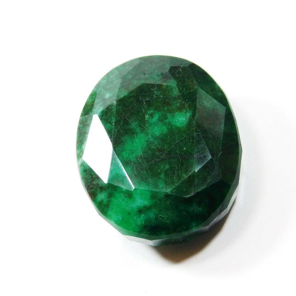 200 Carat Natural Oval Cut CERTIFIED Loose Gemstone Green Colombian Emerald A-676