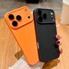 Original Orange Liquid Silicone Phone Case For iPhone 17 Pro Max 16 17 Pro 13 14 15 12 11 Pro Max Candy Matte Shockproof Coque