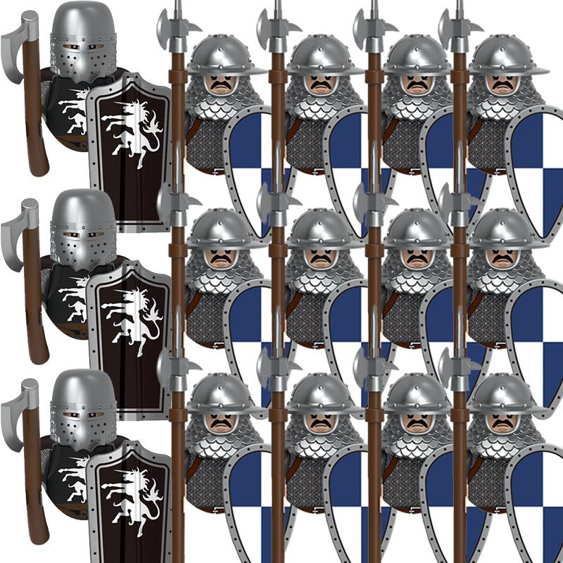 Kids Toys Medieval Military Figures Imperial Forbidden Army Knight Legion Ancient Soldier Suits Building Blocks Model Gifts