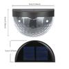 2/4 Pack LED Solar Fence Lights Outdoor Waterproof Wall Lights Corrugated Lights for Fence Terrace Garden Path Decorative Lights