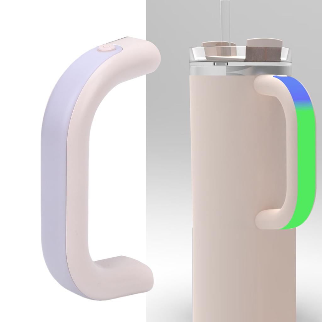 Water Bottle Handle Fit for   40oz Cup Rechargeable Water Proof 6 Colors LED Light Up Cup Handle