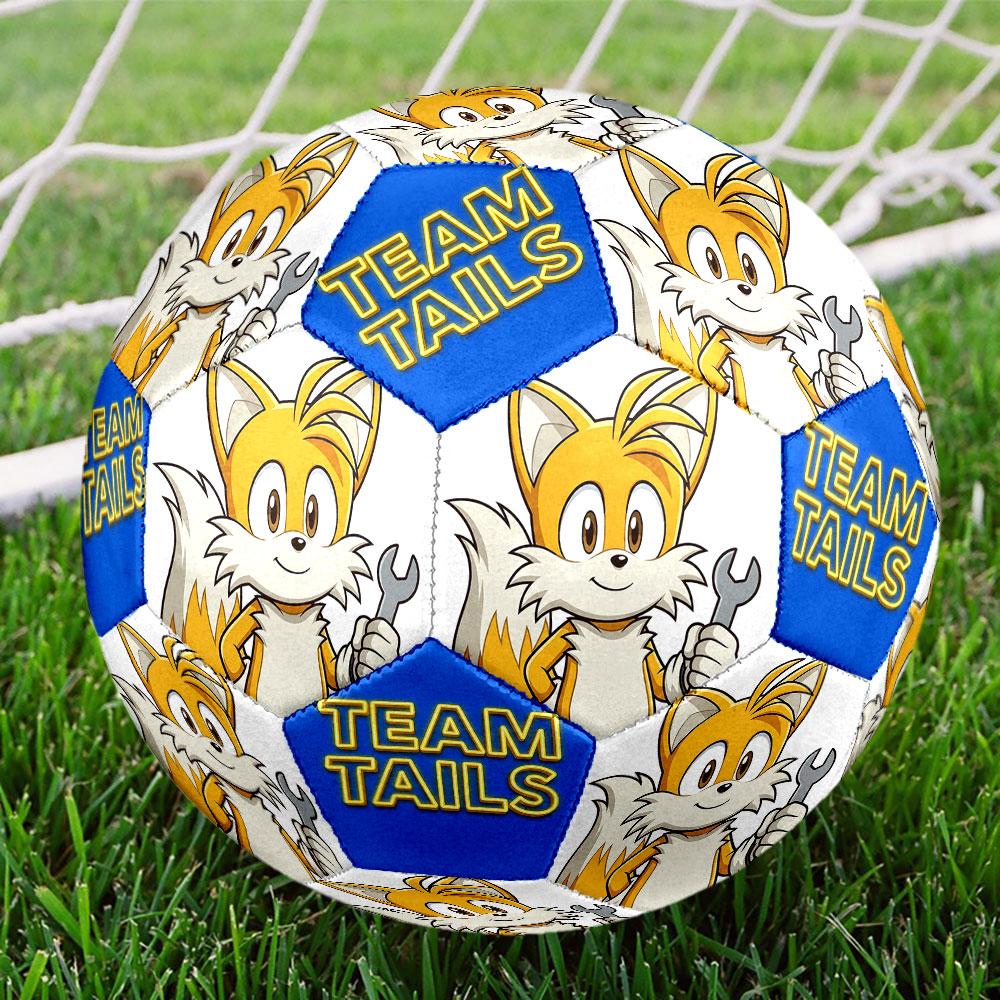 1pc Sonic the Hedgehog Soccer Ball Size 5 Indoor Soccer Ball Fashion Colorful Backyard Game - Great For Sports Fans Gift HE60