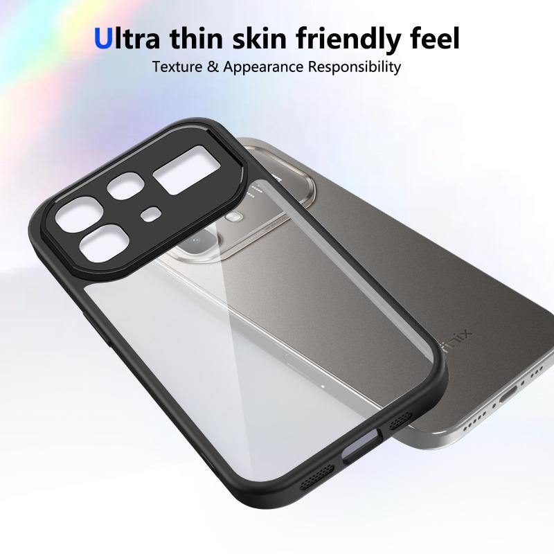 Luxury Transparent PC+TPU Ultra Thin Case For INFINIX Note 60 Pro 50X 40 Pro Plus 40S 40X Camera Full-pack Shockproof Back Cover