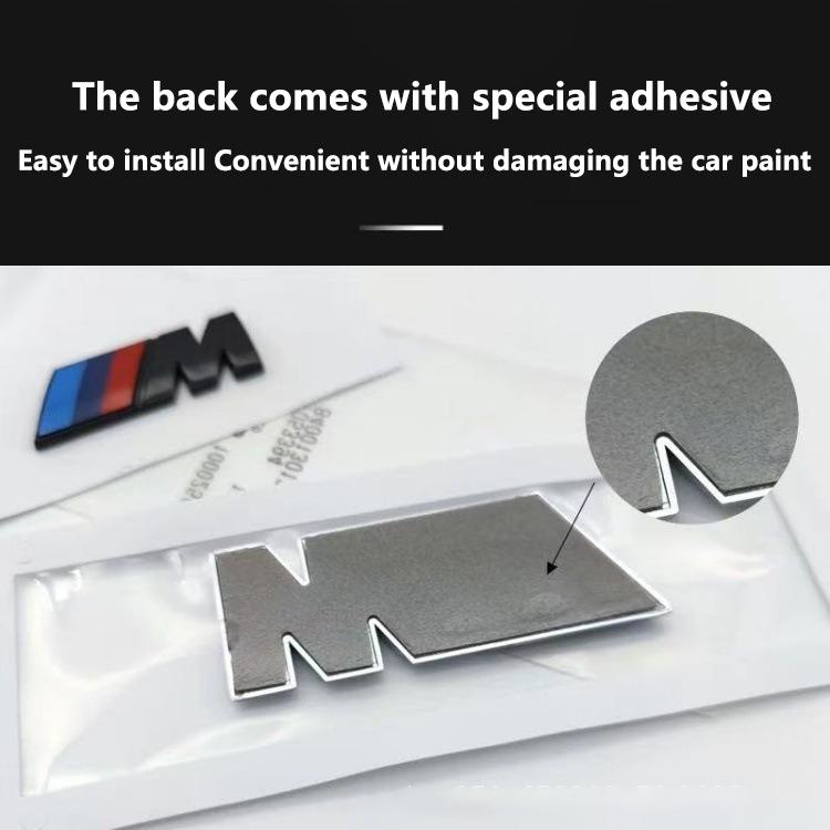 Metal Car Boot Badge Emblem Accessories For BMW M E34 E36 E60 E90 E46 E39 F10 F30 X5 X6 M3 M5 E71 F01 F02 3D Grey Badge Letters