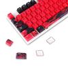 X-TERU Cerberus Custom Keycaps, 110-Key Cute Anime Keycaps, PBT Custom Keyboard Keycap Set for 82/84/87 Gaming Mechanical Keyboards (Pink)