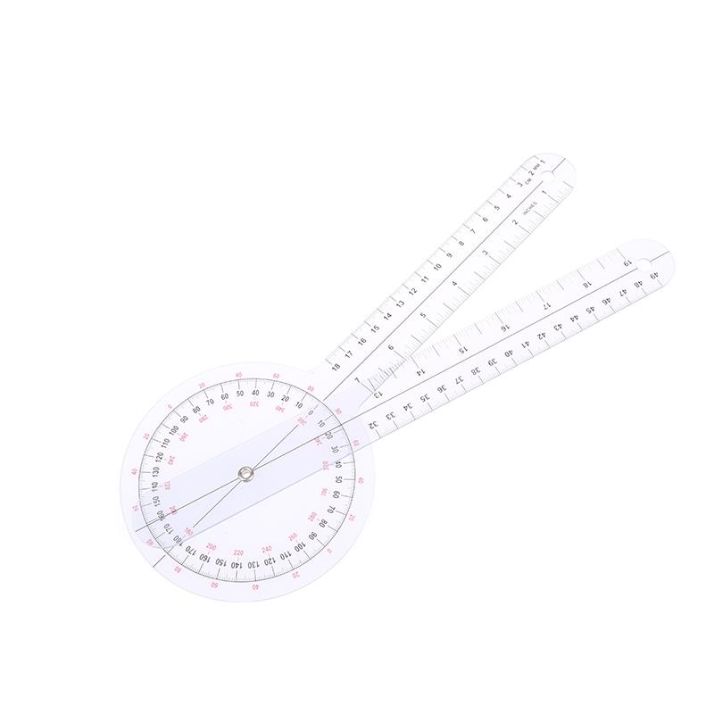 Goniômetro calibrado de 360 graus Physio Medical Joint Angle Measure Ruler