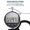 Digital Thickness Gauge 0-12.7mm/0.5" Thickness Gauge with Large LCD Screen Display for Thickness Measurement of Paper
