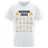 Funny Driving Warning Signs 101 Auto Mechanic Gift Driver T-Shirt Fashion Casual T Shirt Cotton Mens Tops Tees Casual Oversized