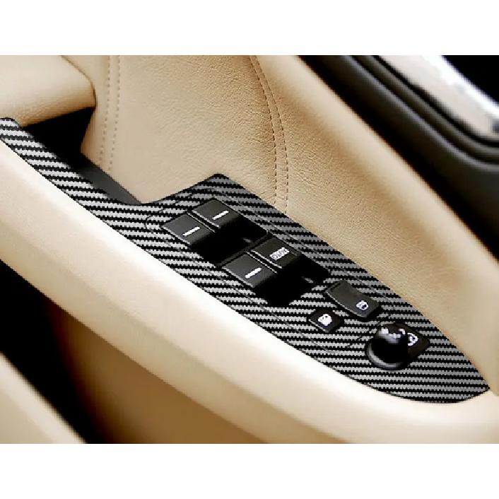 Cover Trim Window Lift Panel Switch Carbon Fiber Sticker For Honda Accord 03-07