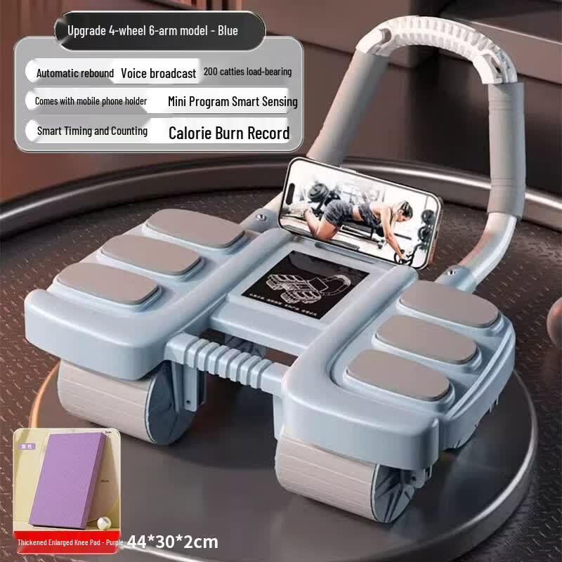 

Automatic Rebound Four-Wheel Ab Roller