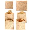 50pcs Disposable Greaseproof Paper Sandwich Bags Water-proof Snack Wrapping Paper  Bread