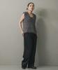 Sense of Place Black One Women's Satin-In-Tuck Pants, AAA6-24A002,