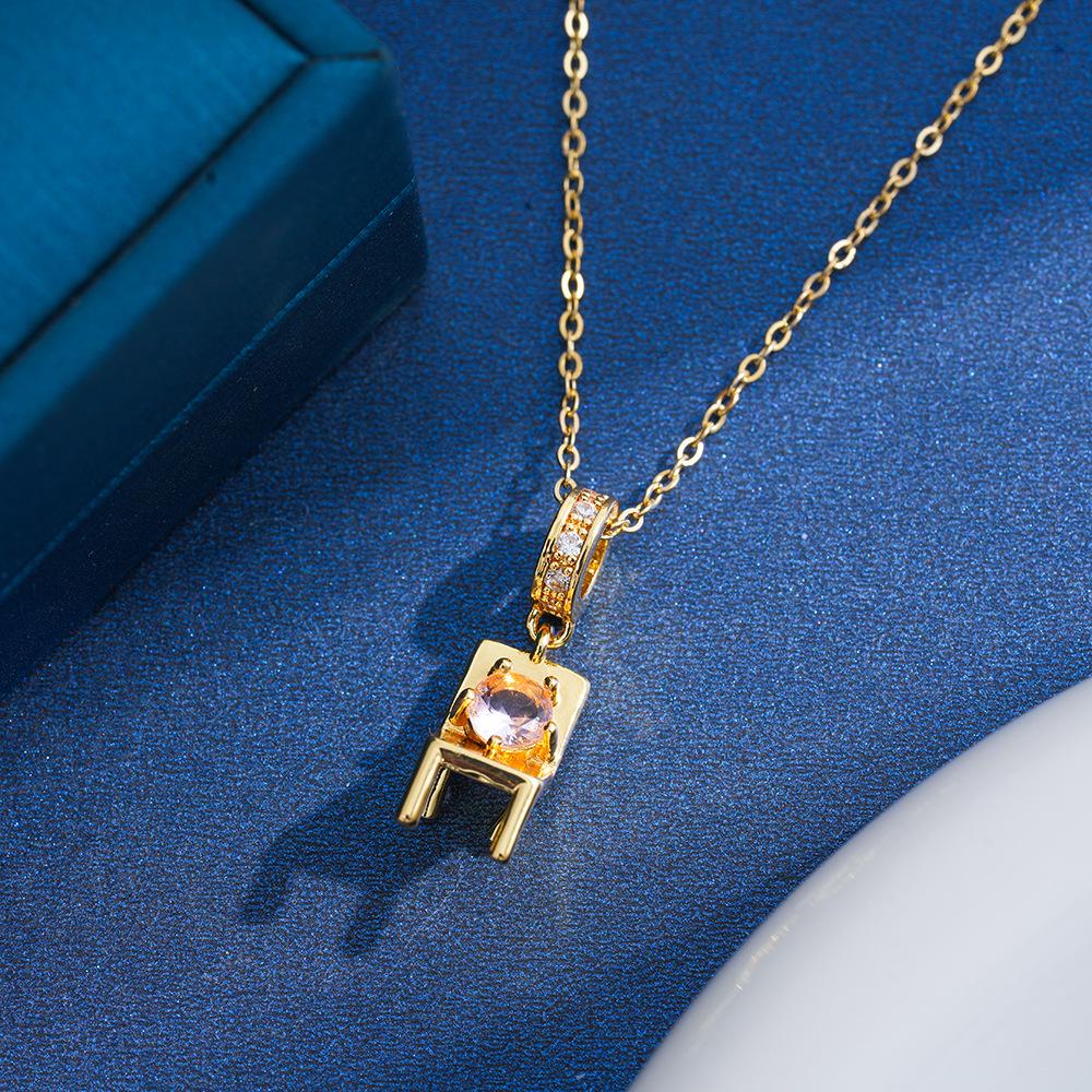Women s Elegant Snowflake Clavicle Necklace - Light Luxury Simple Square Design