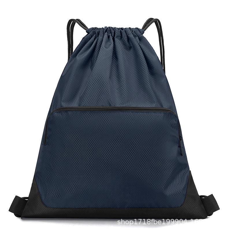 Durable Multi-Pocket Sports Bag for Basketball & Football Training - Drawstring Oxford Cloth Storage Bag