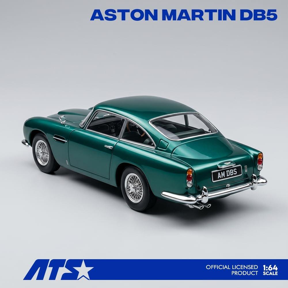 ATS-MODELS 1/64 Aston Martin DB5 Racing Green Diecast Miniature Model Car ATS881201
